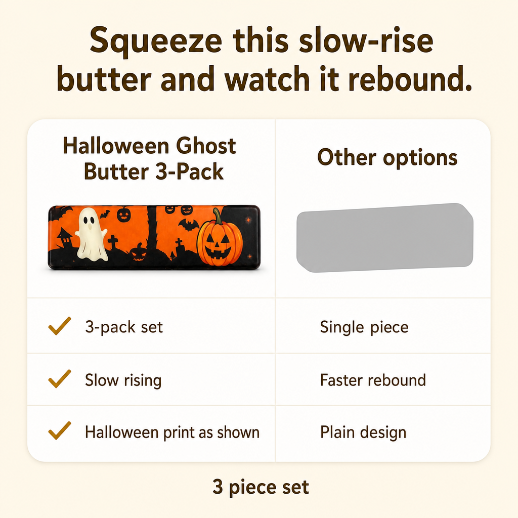 Halloween Ghost Butter 3-Pack comparison