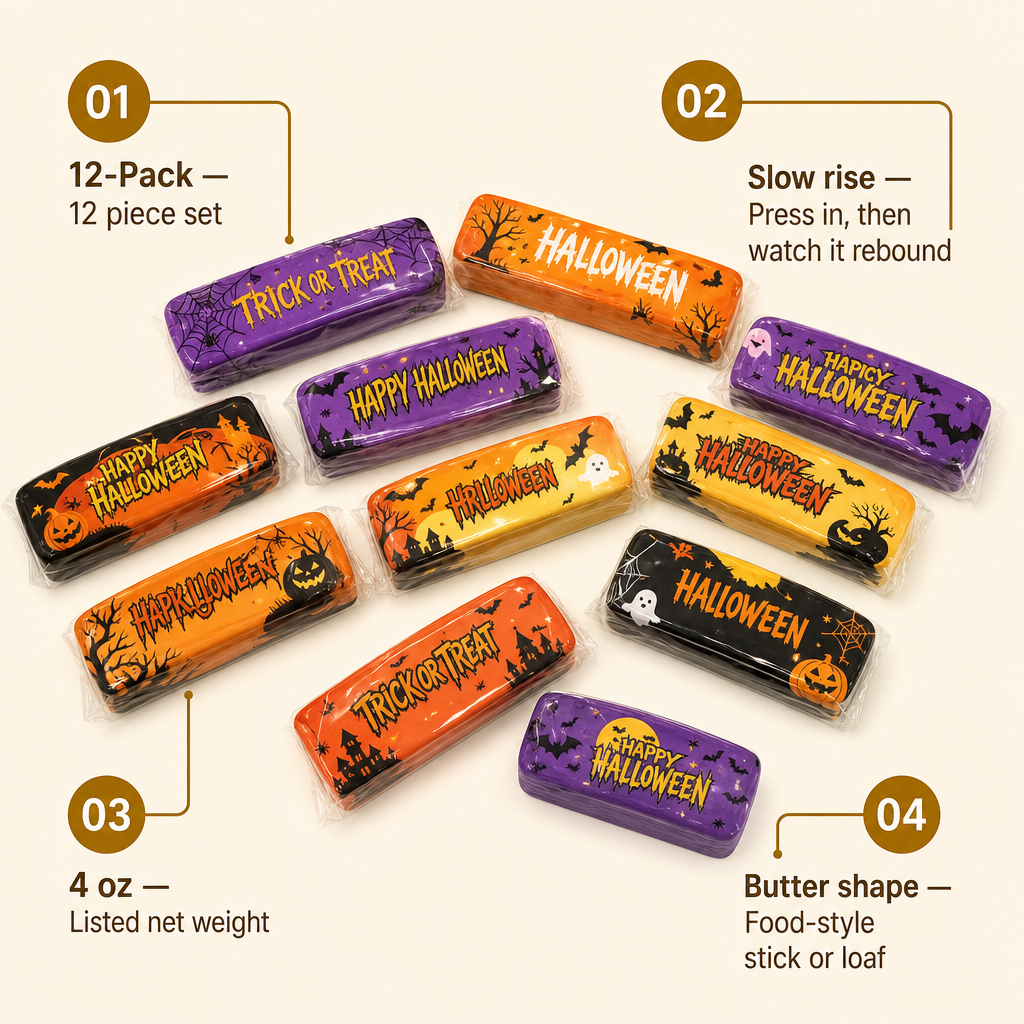 Halloween Ghost Butter 12-Pack features