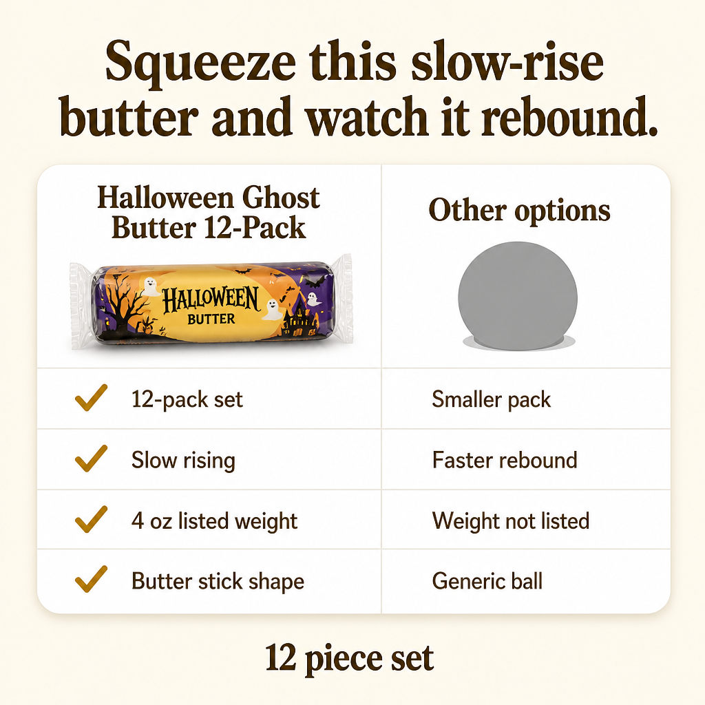 Halloween Ghost Butter 12-Pack comparison