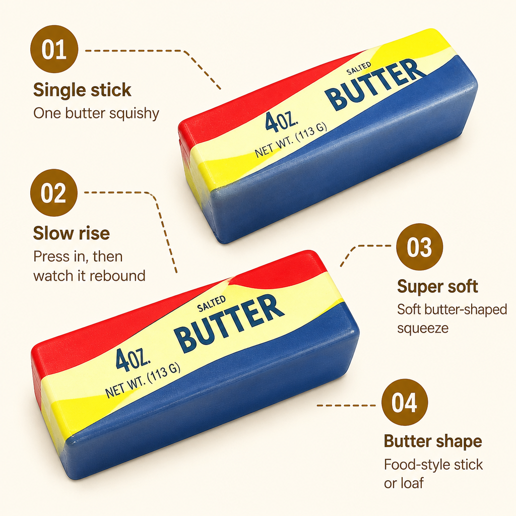 Rainbow Stripe Butter features