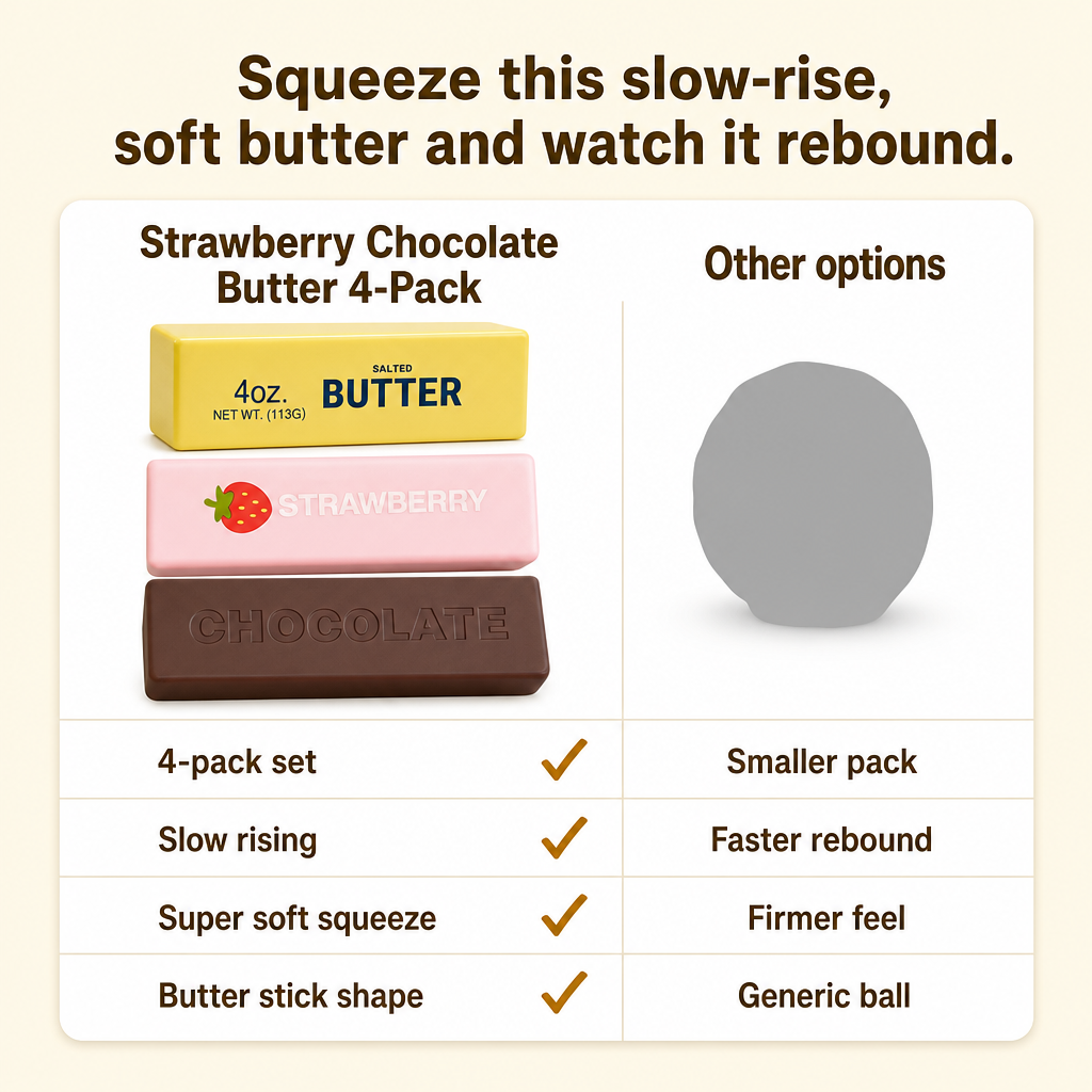Strawberry Chocolate Butter 4-Pack comparison