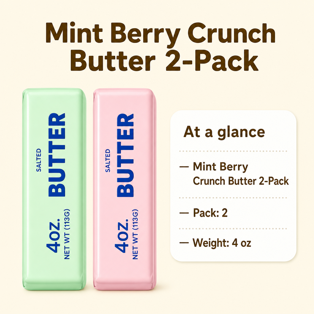 Mint Berry Crunch Butter 2-Pack specs