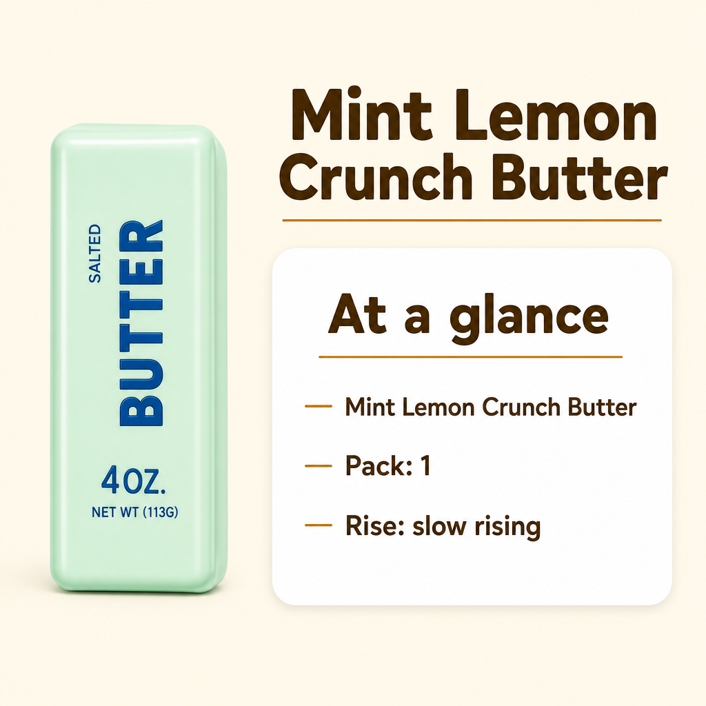 Mint Lemon Crunch Butter specs