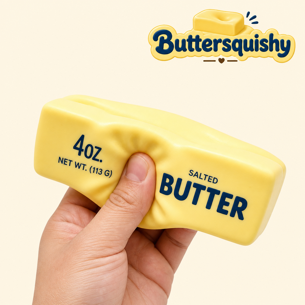 Lemon Blue Crunch Butter 2-Pack being squeezed