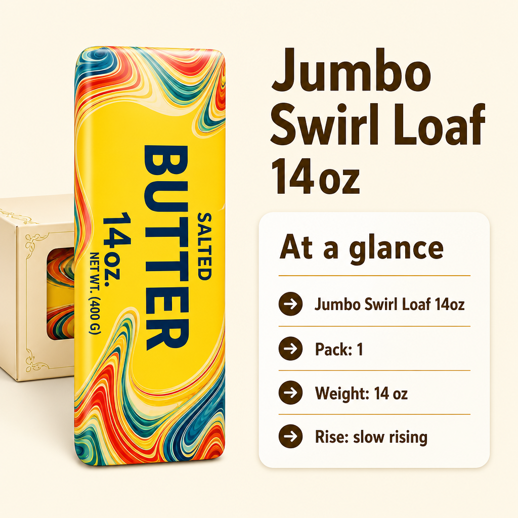 Jumbo Swirl Loaf 14oz specs
