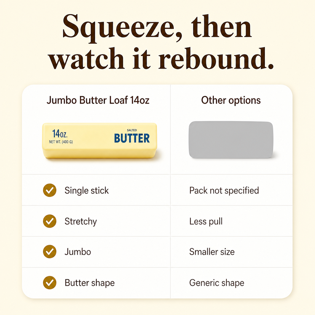 Jumbo Butter Loaf 14oz comparison