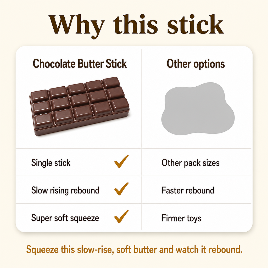Chocolate Butter Stick comparison