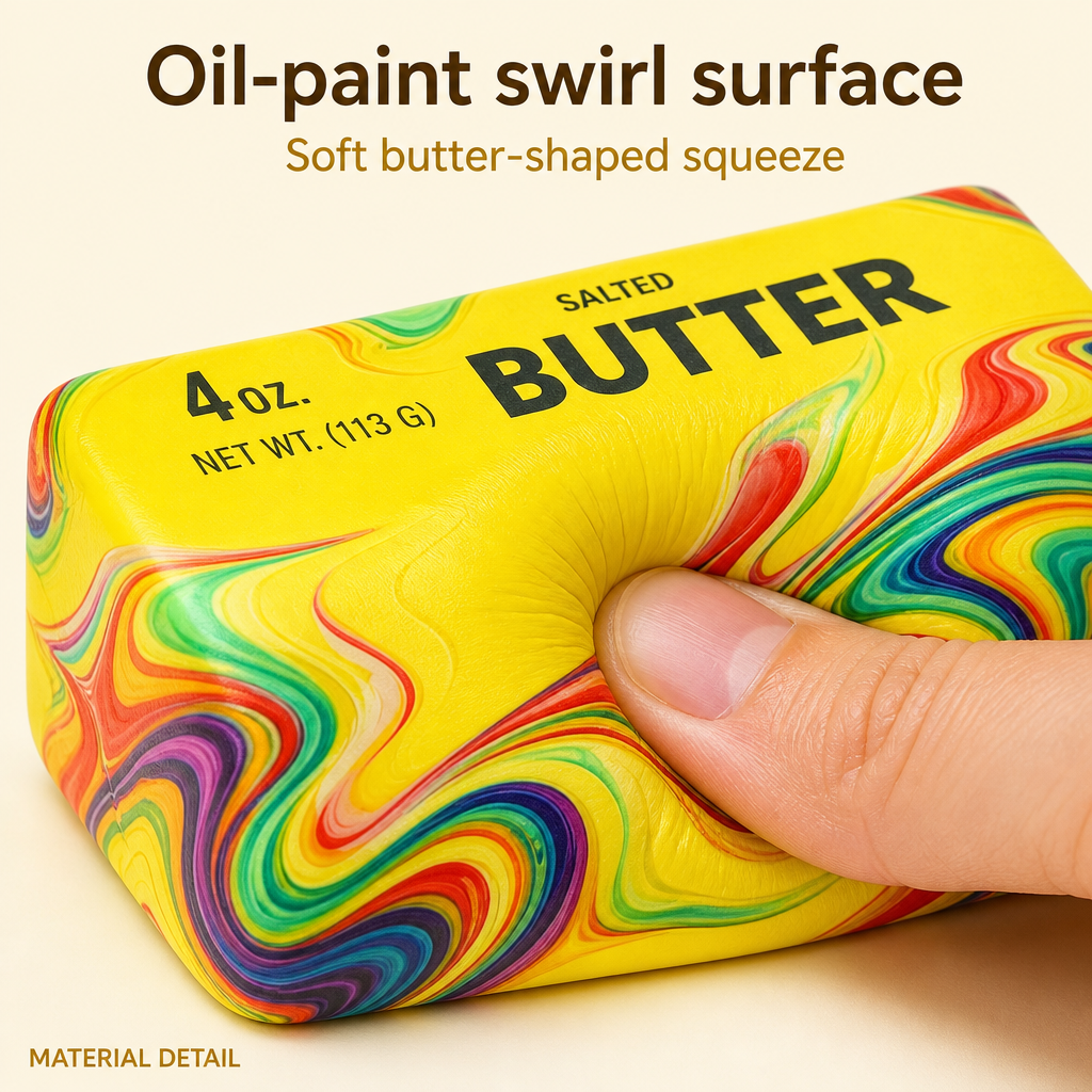 Oil-Paint Swirl Butter texture