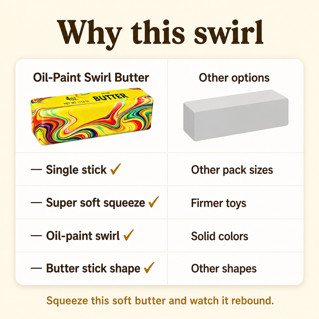 Oil-Paint Swirl Butter comparison