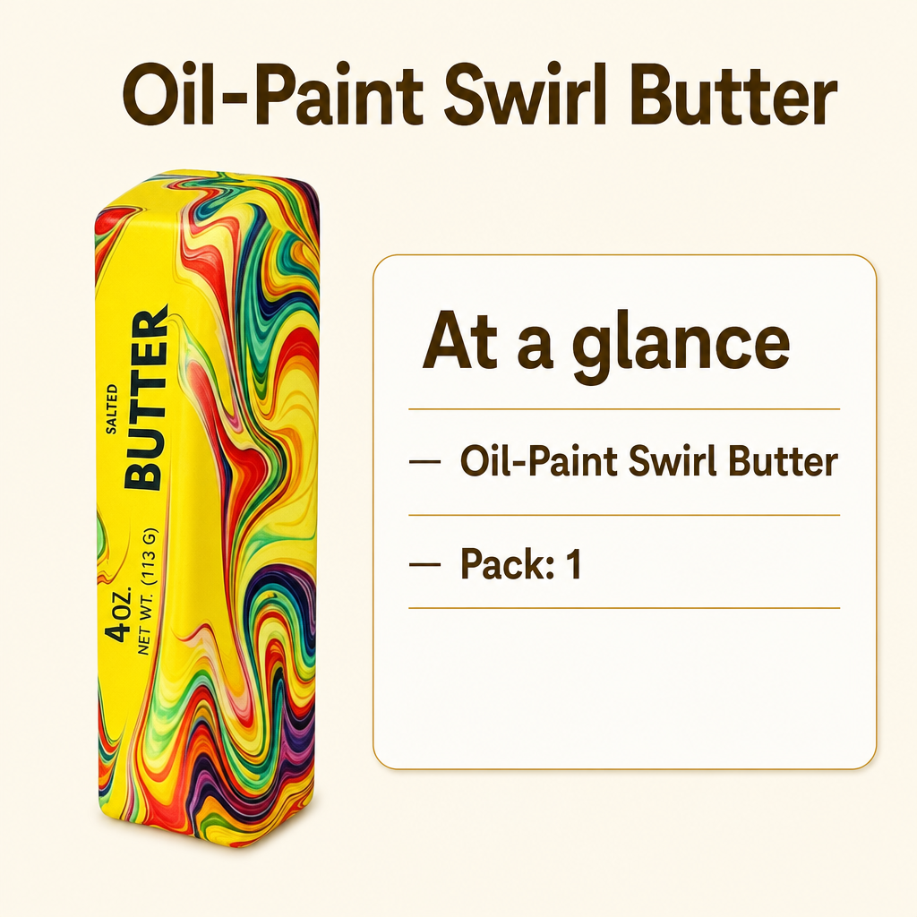 Oil-Paint Swirl Butter specs