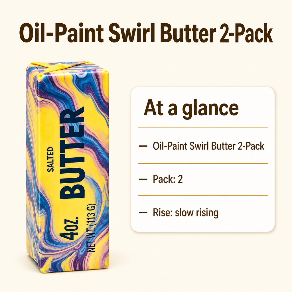 Oil-Paint Swirl Butter 2-Pack specs