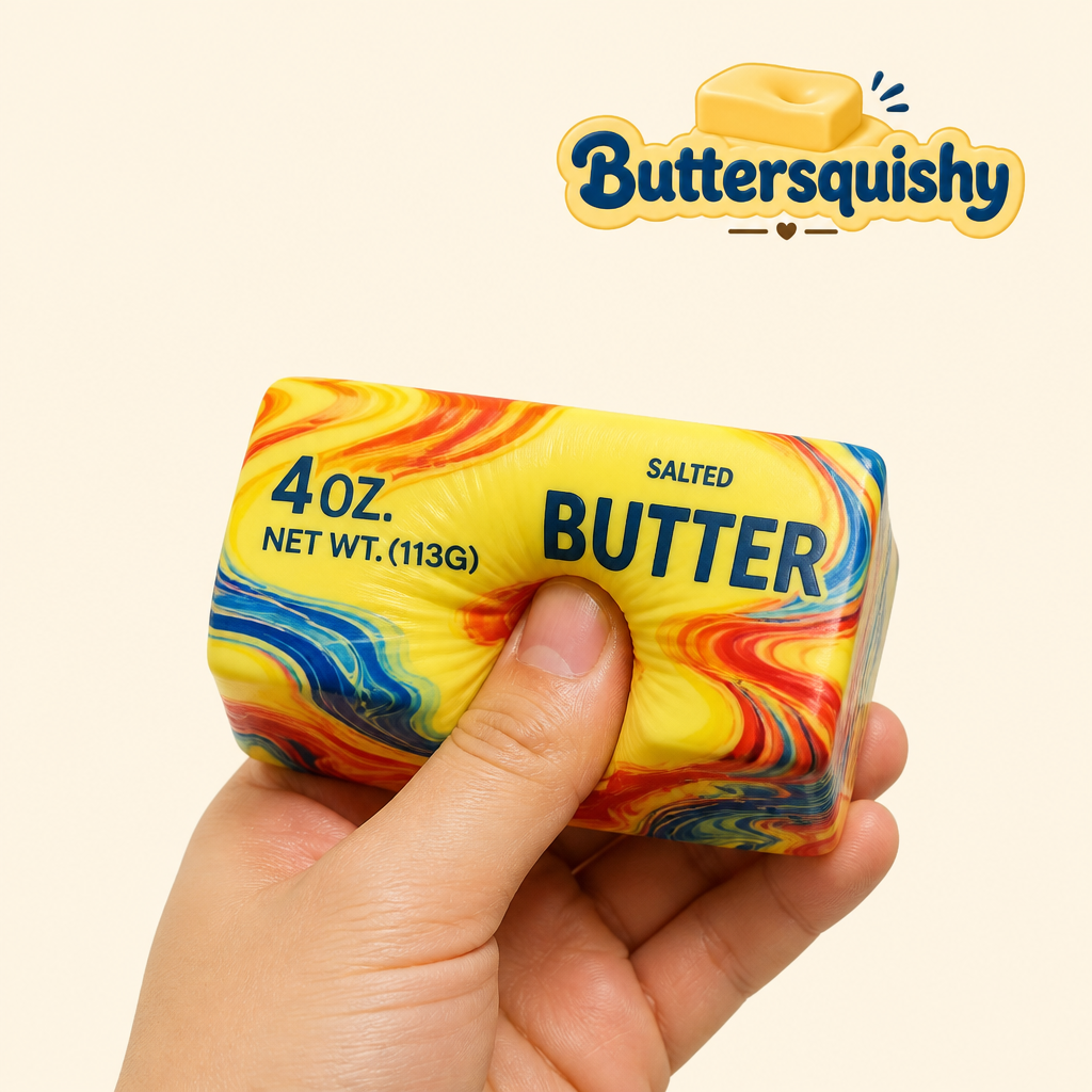 Oil-Paint Swirl Butter 3-Pack being squeezed