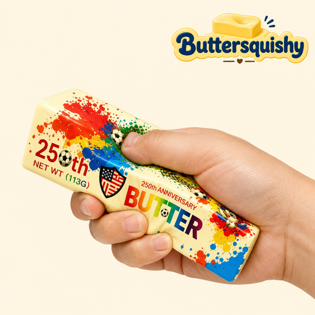 Splash Marble Butter being squeezed
