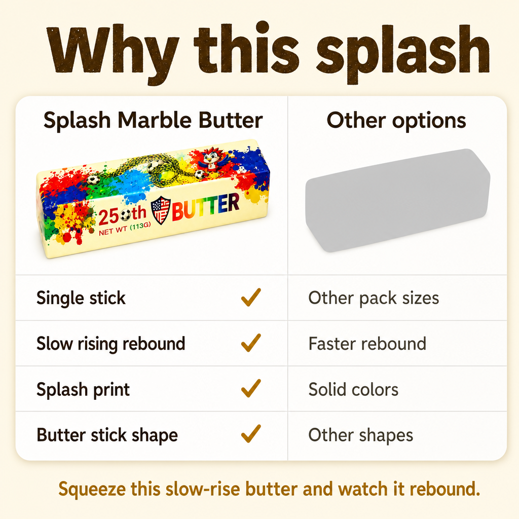 Splash Marble Butter comparison