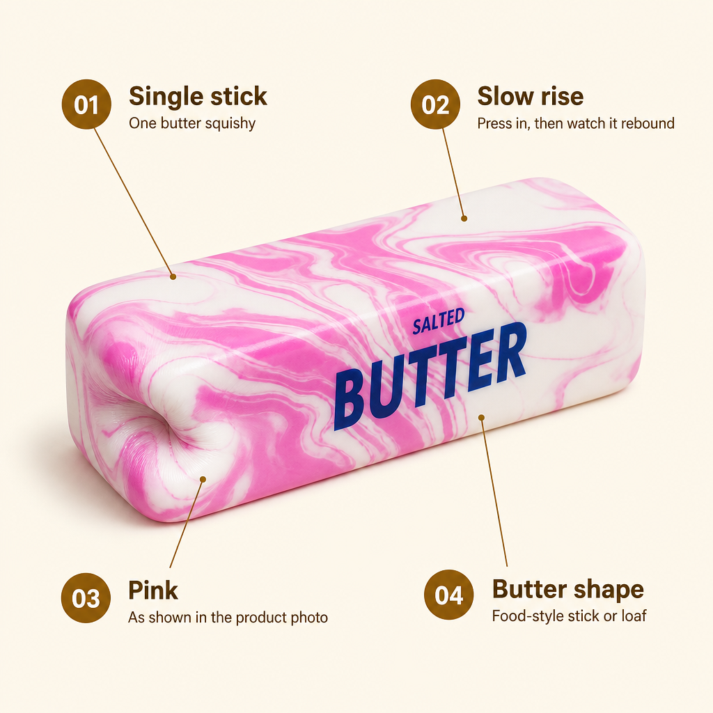 Pink Marble Butter features