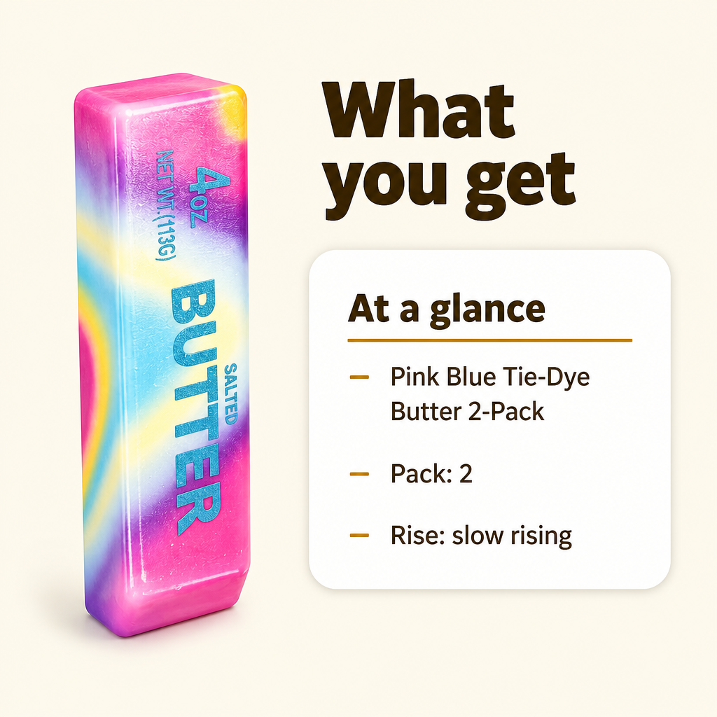 Pink Blue Tie-Dye Butter 2-Pack specs