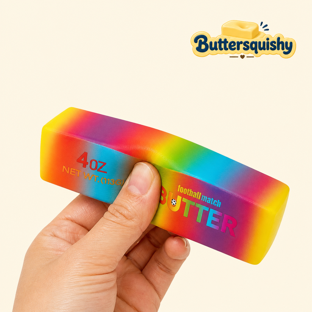 Candy Gradient Butter being squeezed