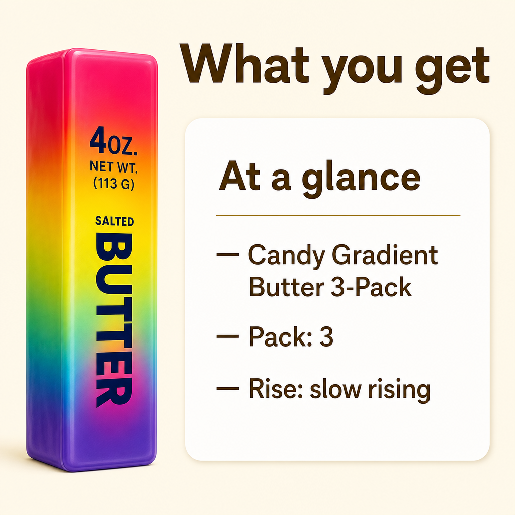 Candy Gradient Butter 3-Pack specs