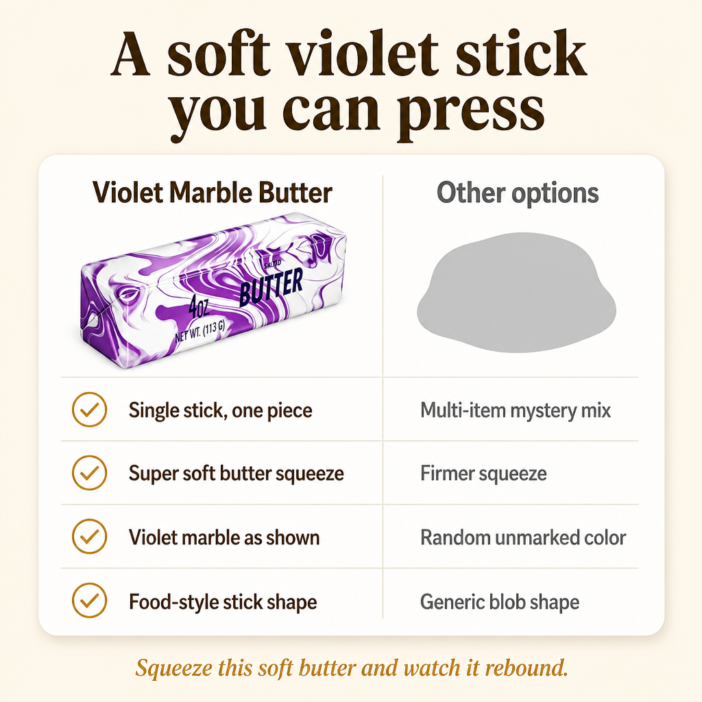 Violet Marble Butter comparison