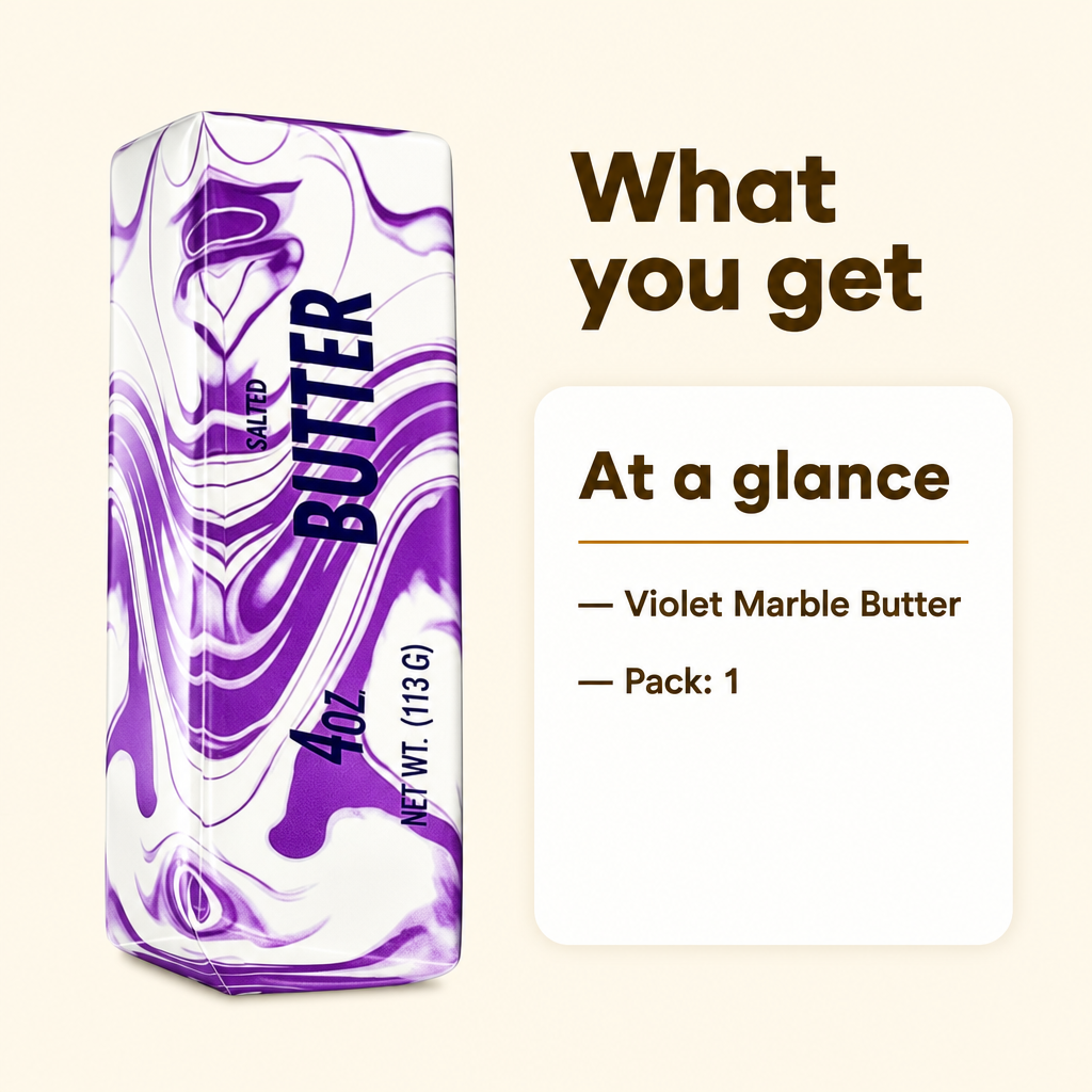 Violet Marble Butter specs