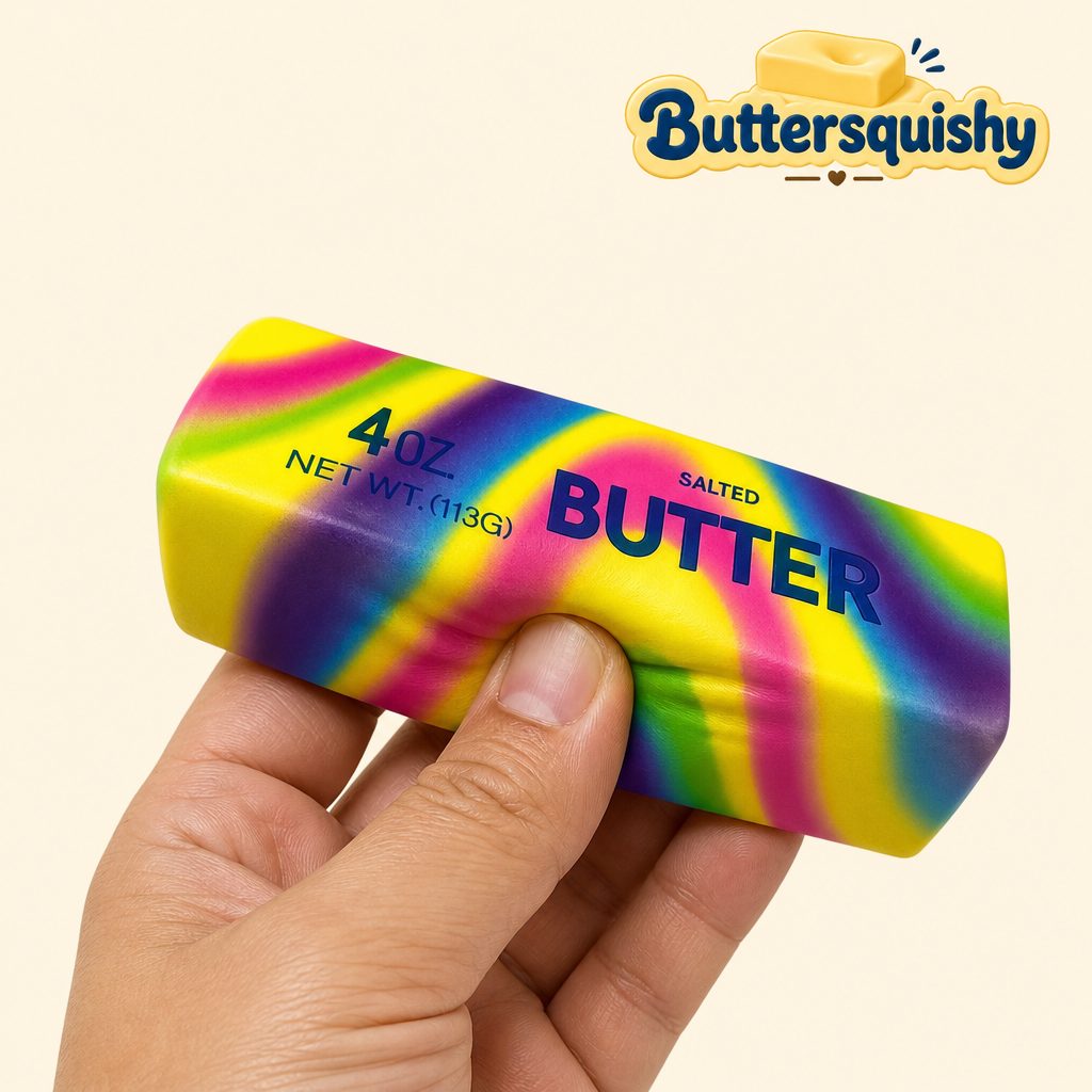 Neon Swirl Butter 2-Pack being squeezed