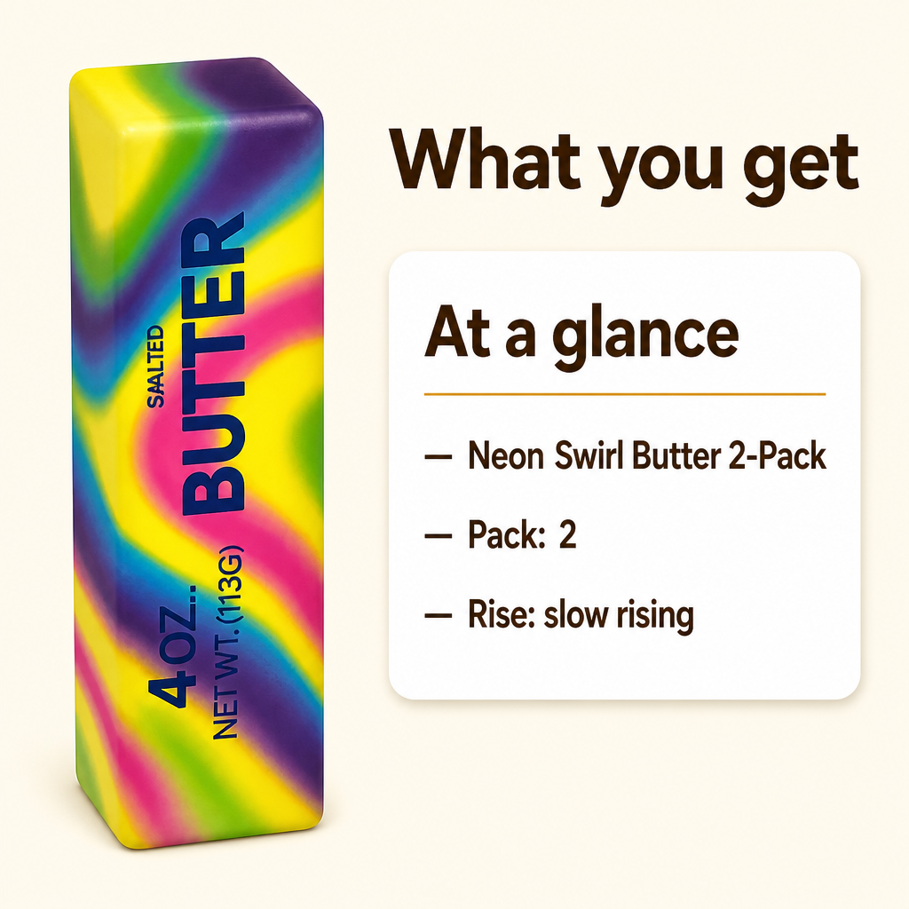 Neon Swirl Butter 2-Pack specs