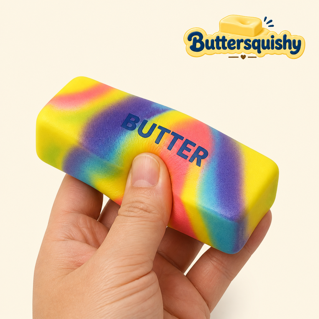 Neon Swirl Butter 3-Pack being squeezed