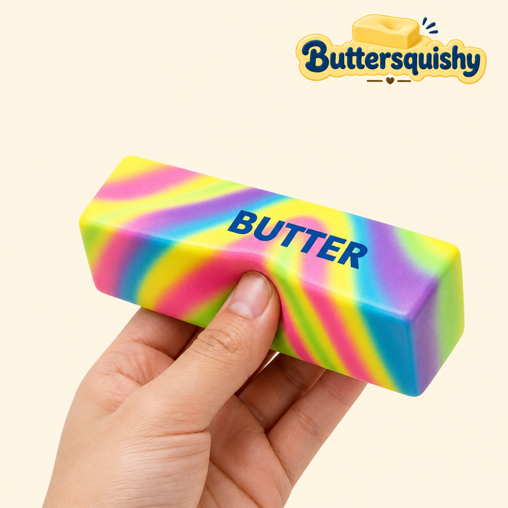 Neon Swirl Butter 4-Pack being squeezed