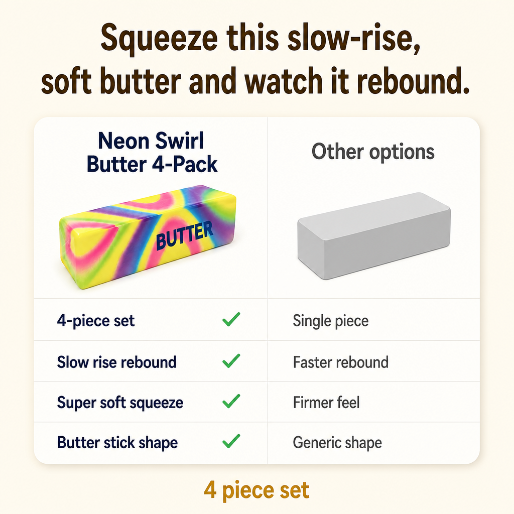 Neon Swirl Butter 4-Pack comparison