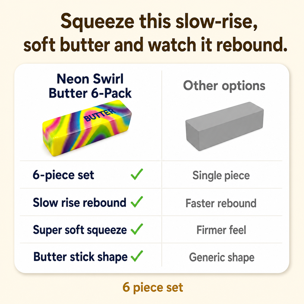 Neon Swirl Butter 6-Pack comparison