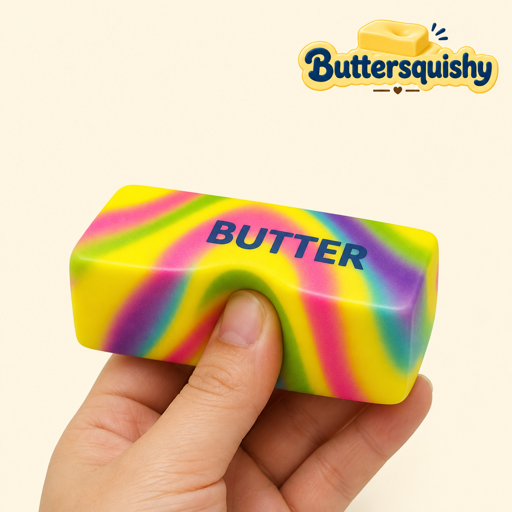 Neon Swirl Butter 12-Pack being squeezed