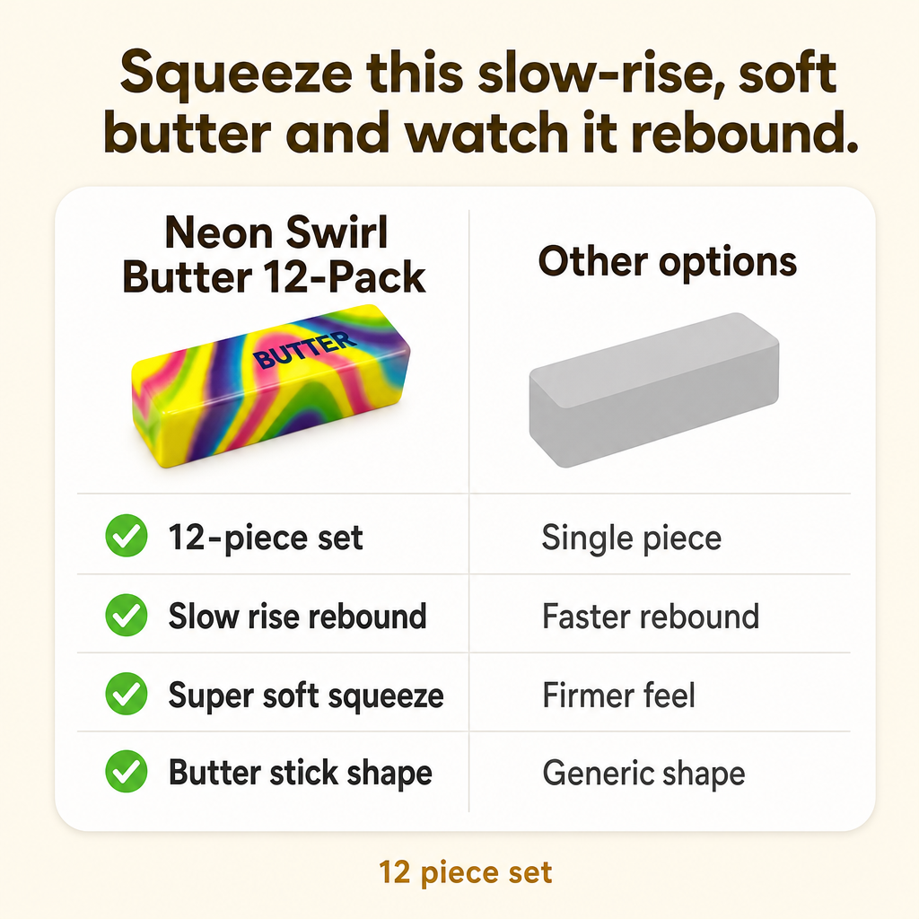 Neon Swirl Butter 12-Pack comparison