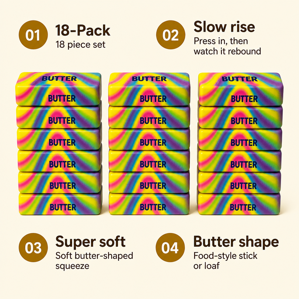 Neon Swirl Butter 18-Pack features