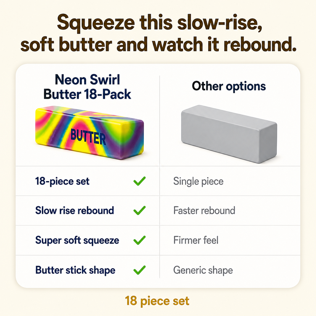 Neon Swirl Butter 18-Pack comparison