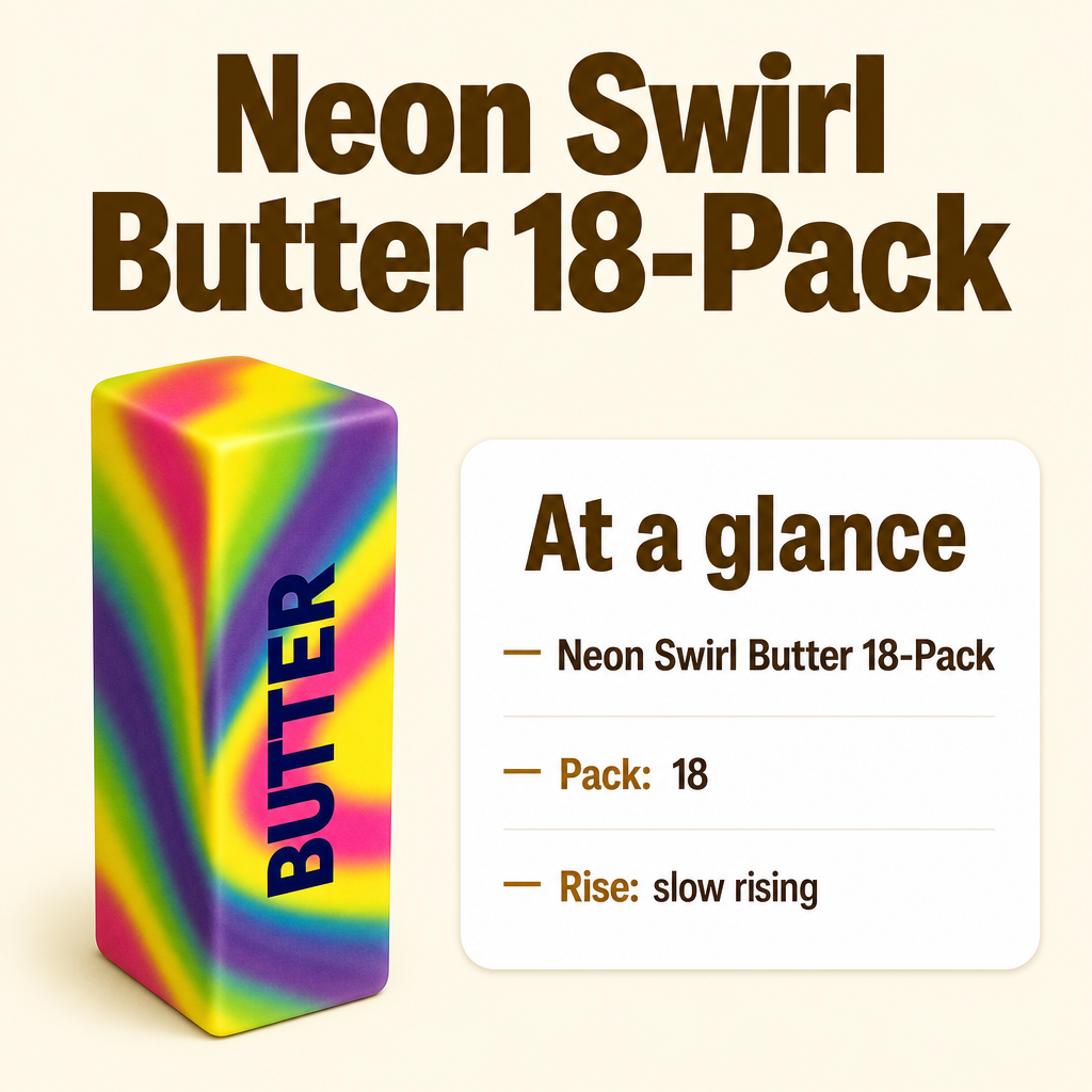 Neon Swirl Butter 18-Pack specs