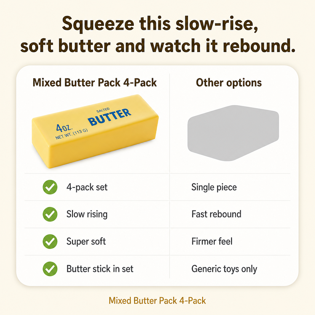 Mixed Butter Pack 4-Pack comparison