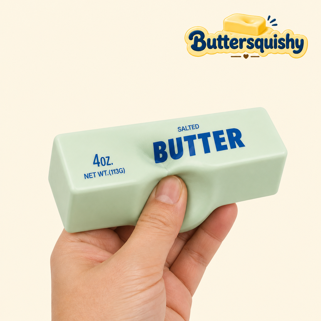Mixed Butter Pack 4-Pack being squeezed