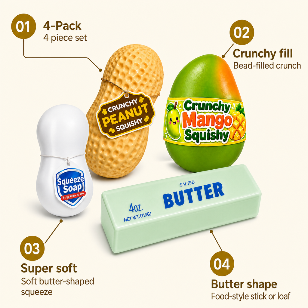 Mixed Butter Pack 4-Pack features