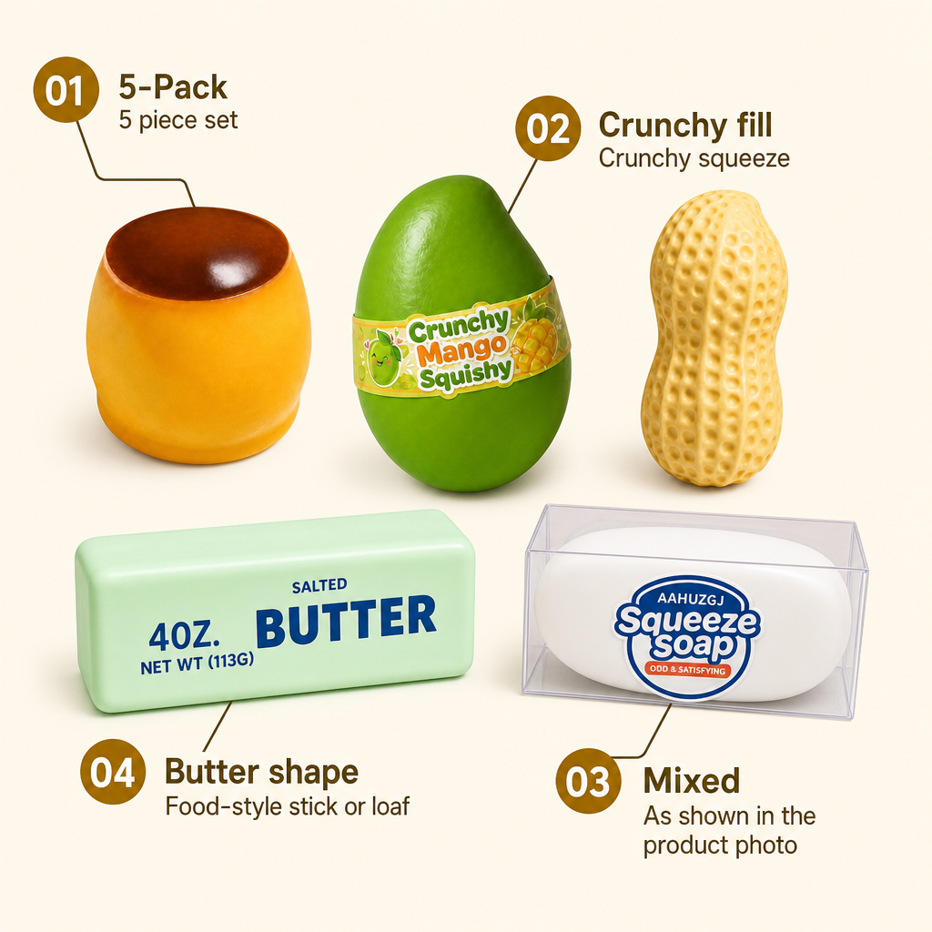 Mixed Butter Pack 5-Pack features