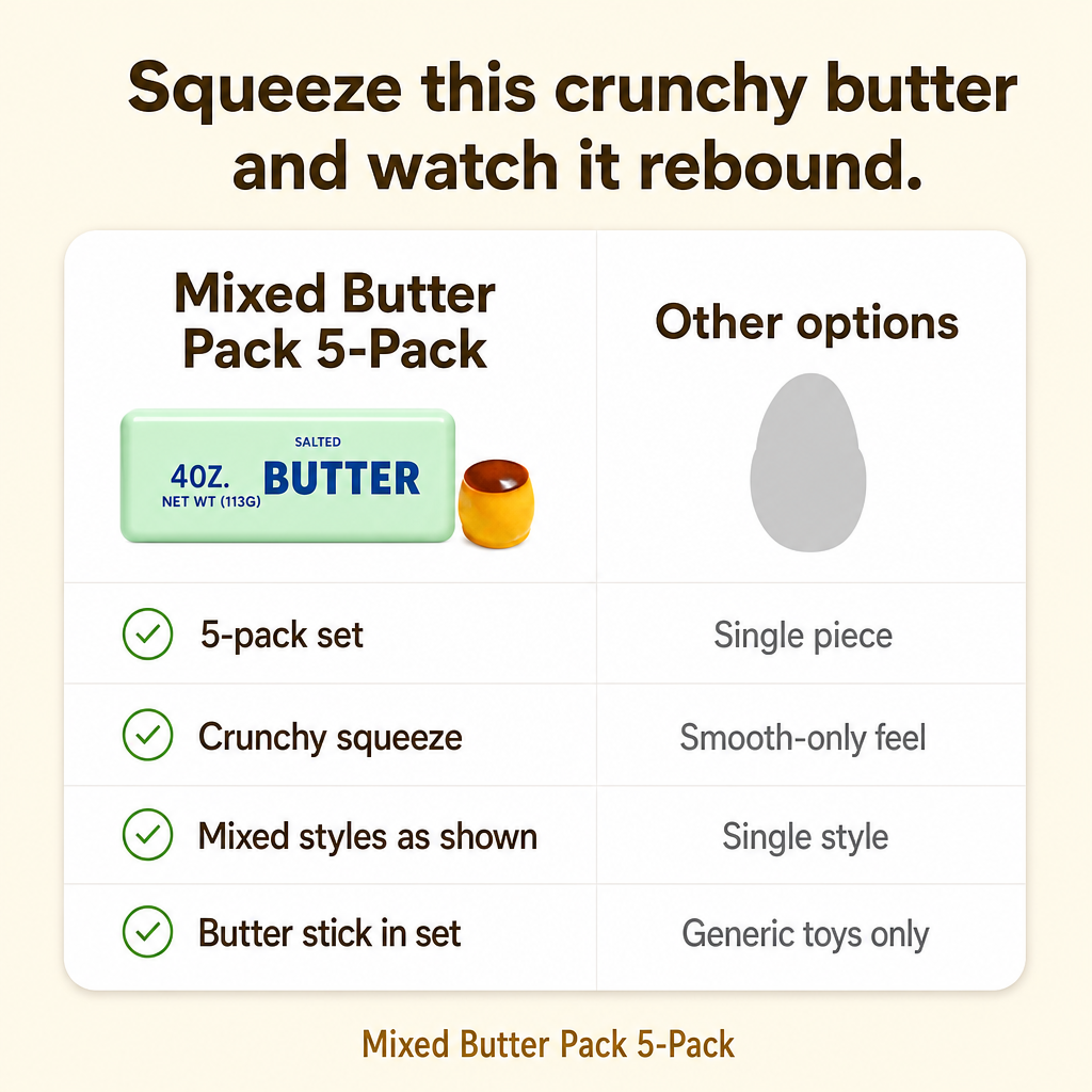 Mixed Butter Pack 5-Pack comparison
