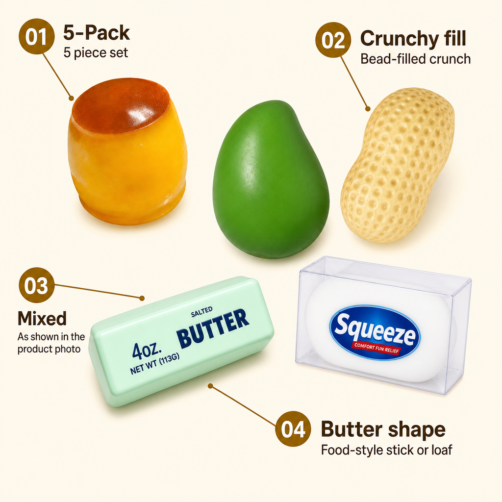 Mixed Butter Pack 5-Pack features