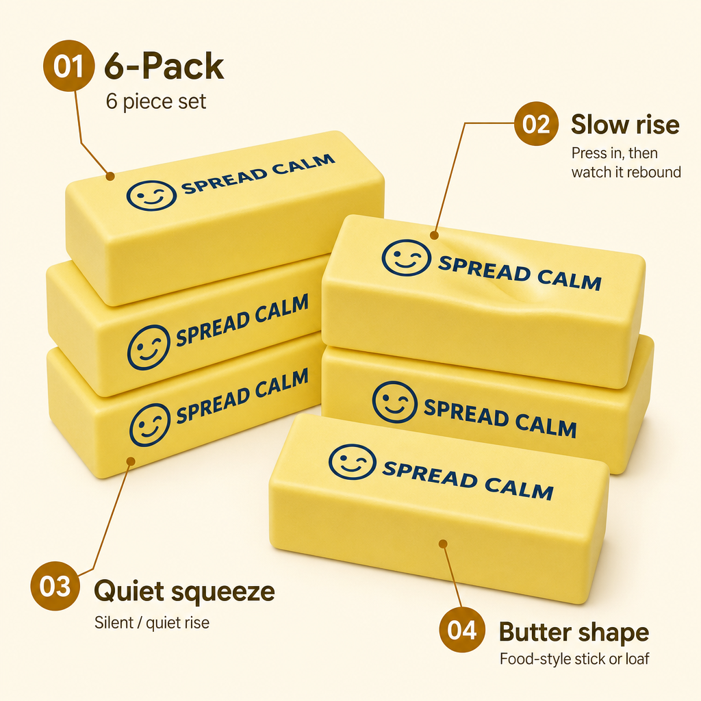 Smile Cube Butter 6-Pack features