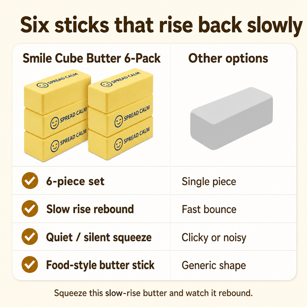 Smile Cube Butter 6-Pack comparison
