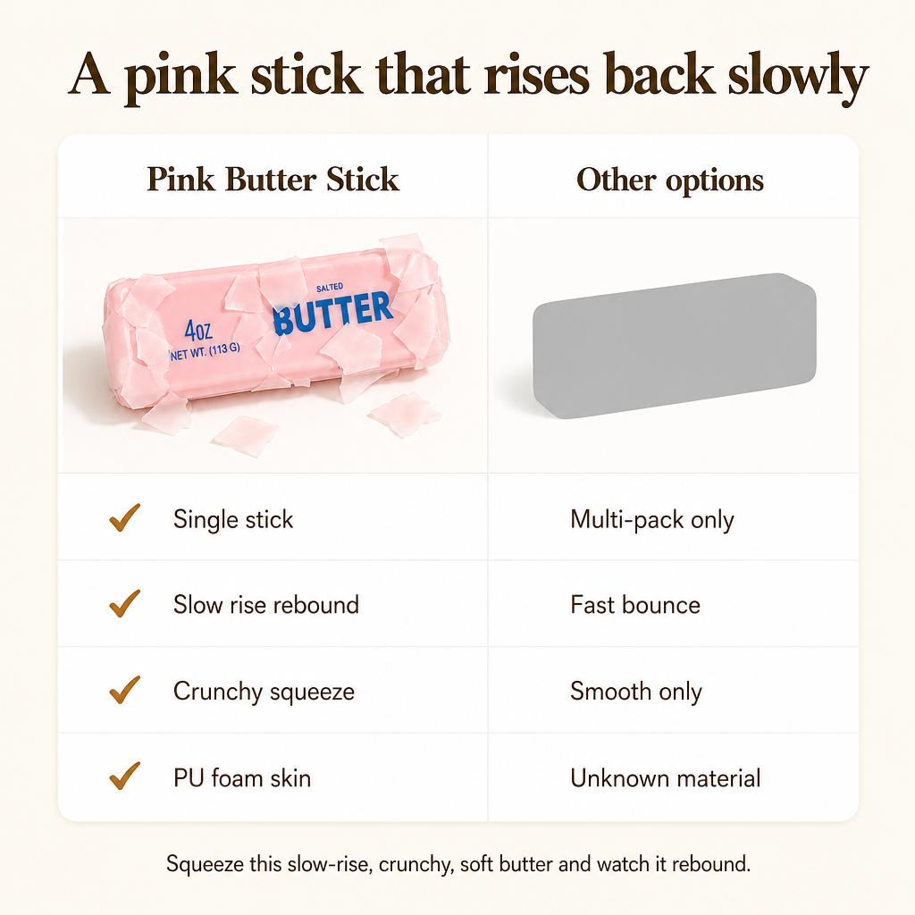 Pink Butter Stick comparison