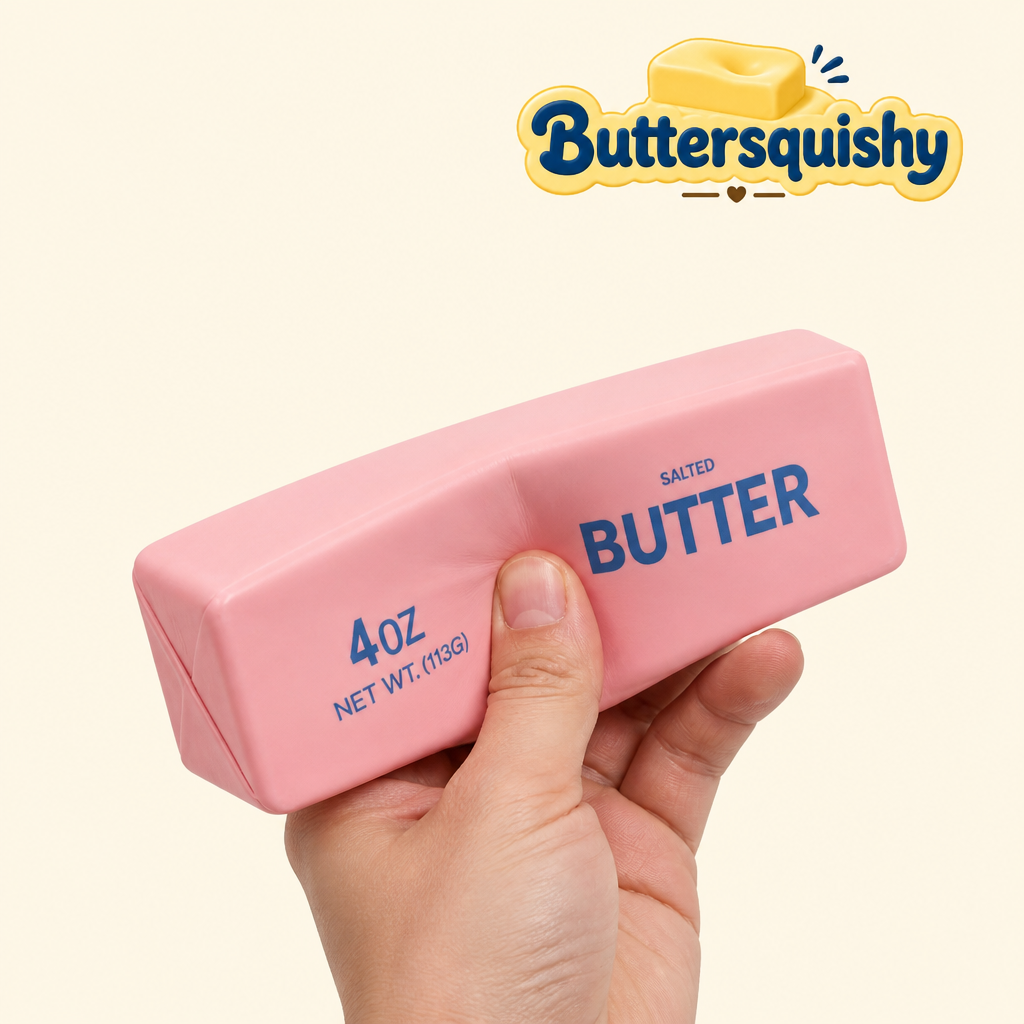 Pink Butter Stick 2-Pack being squeezed