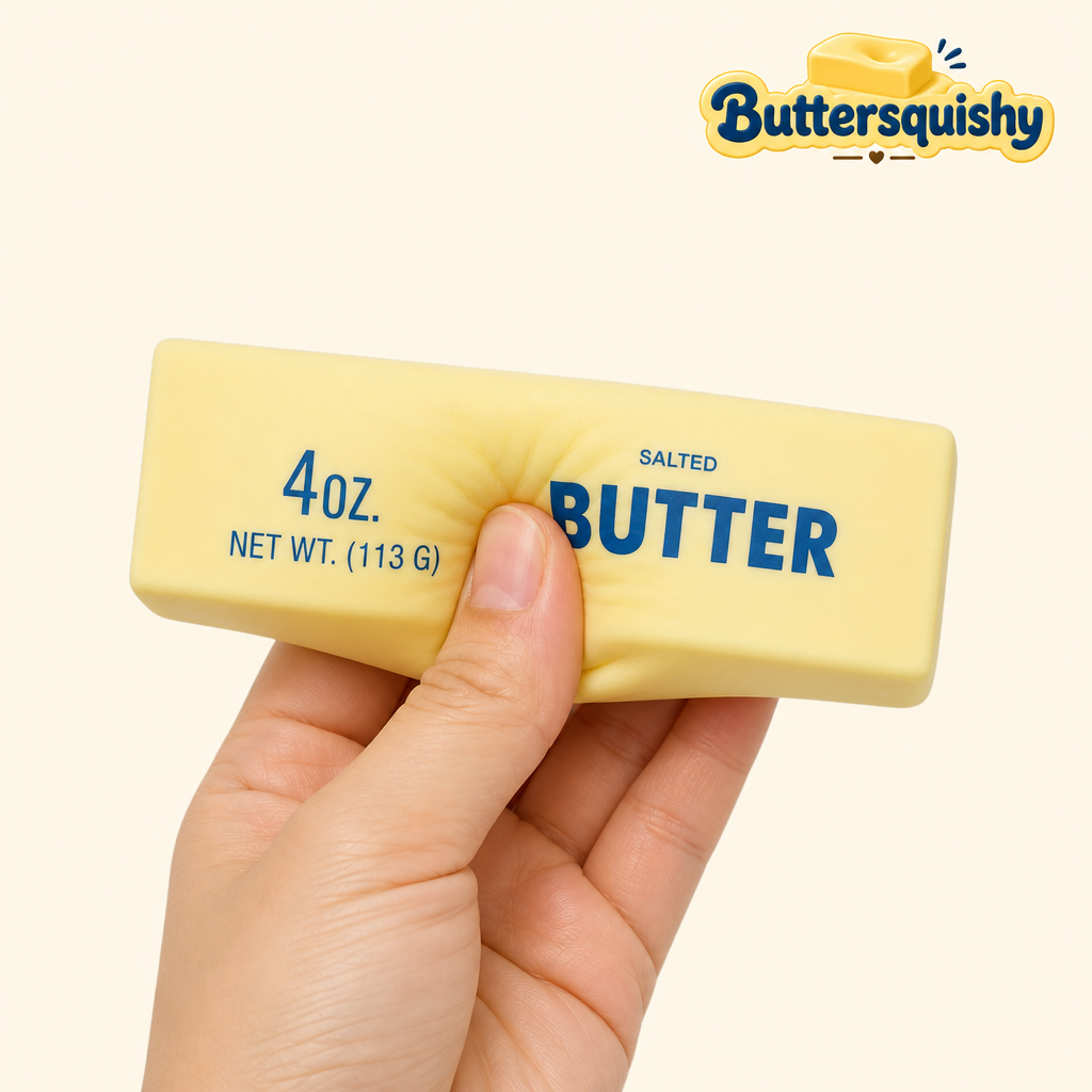 Classic Butter Stick 4oz 10-Pack being squeezed