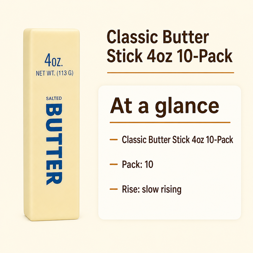 Classic Butter Stick 4oz 10-Pack specs