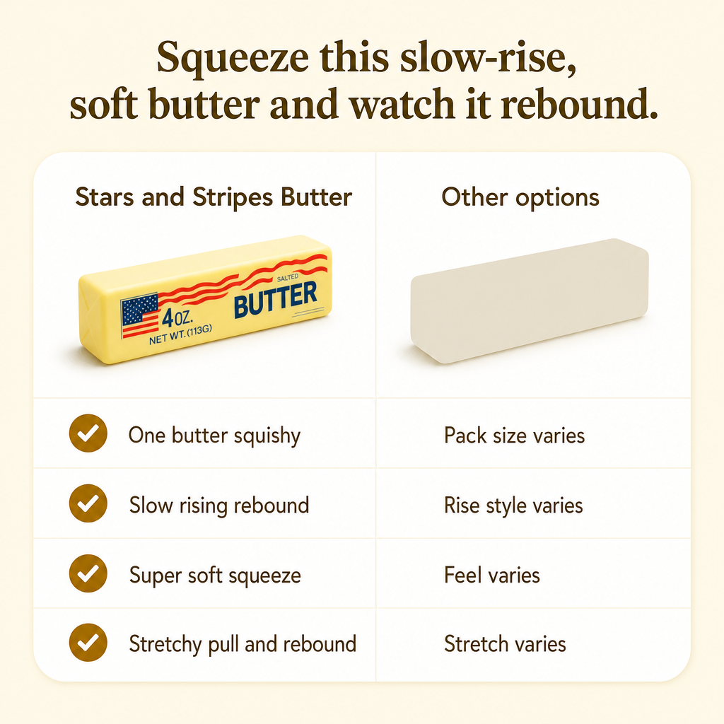 Stars and Stripes Butter comparison