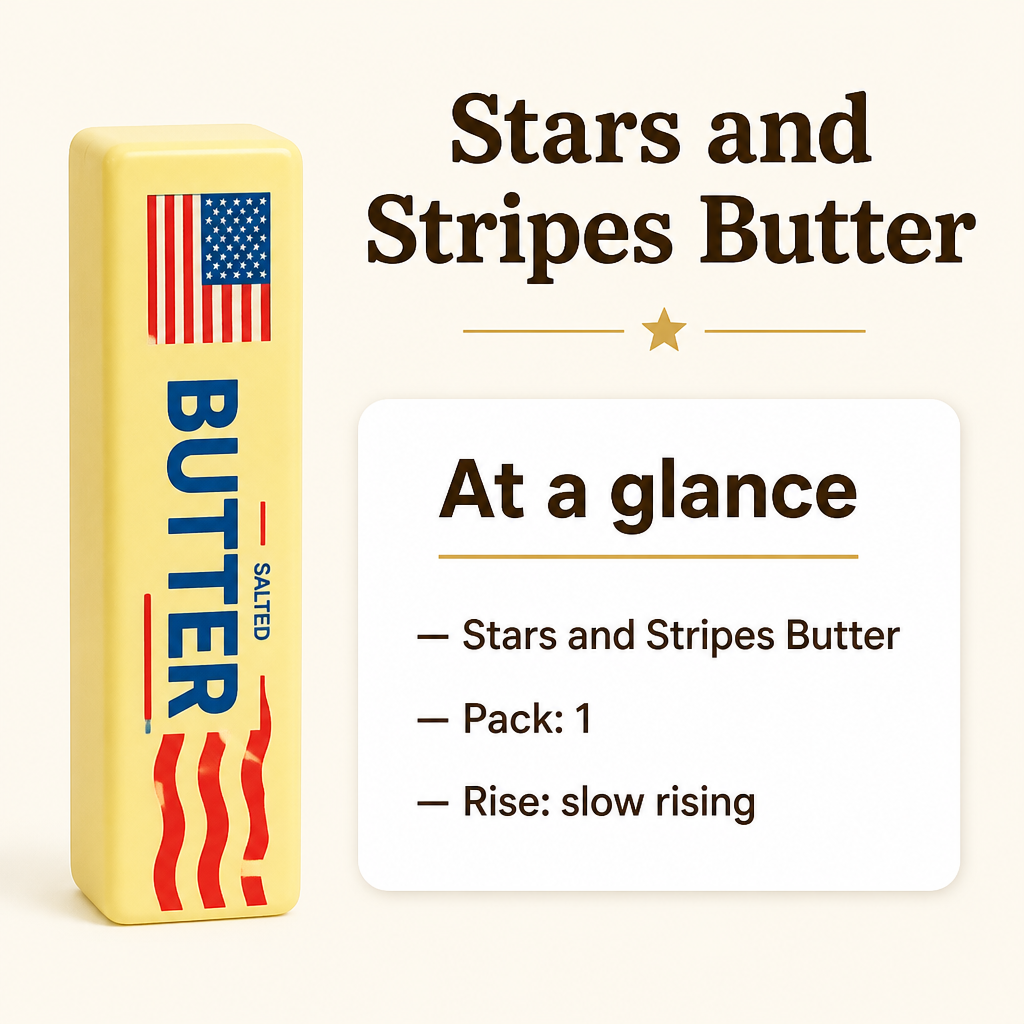 Stars and Stripes Butter specs
