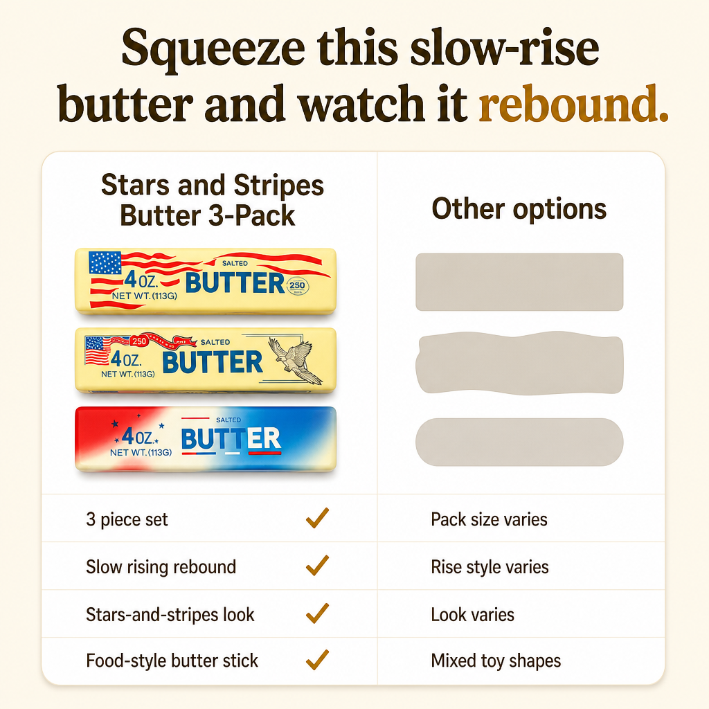 Stars and Stripes Butter 3-Pack comparison